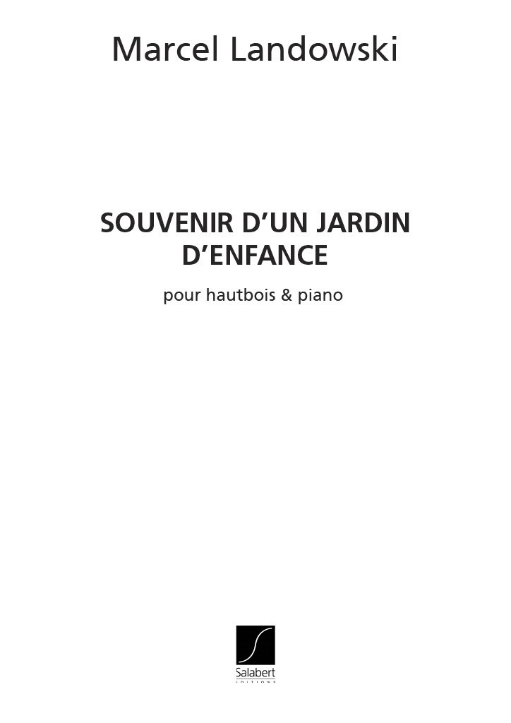 Souvenir D'Un Jardin D'Enfance